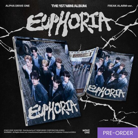 {PRE-ORDER} ALPHA DRIVE ONE - 1st Mini Album [EUPHORIA] (FREAK ALARM Ver.)